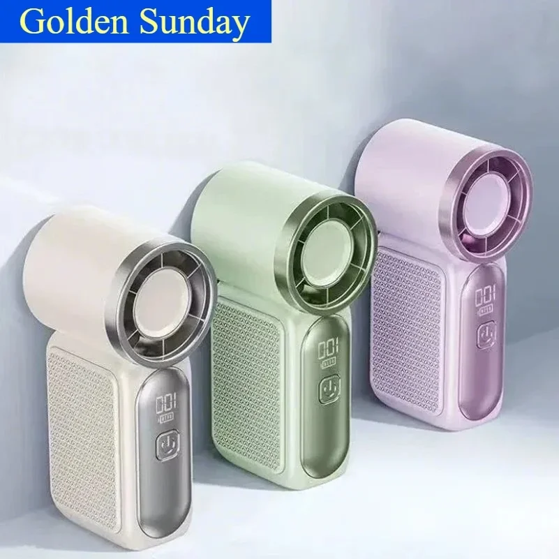 Mini Handheld Fan Portable Turbo Fan with 100 Wind Speed 1200mAh Type-C- Cooling Blower ravel,R Cooling Device
