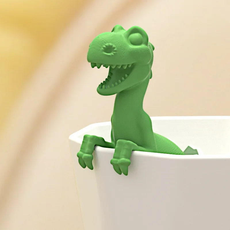 Reusable Silicone Tea Infuser Funny Dinosaur Shape Herbal Tea Bag Coffee Filter Diffuser Strainer Tea Accessories Coffee Filter