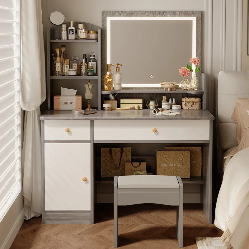 Precise Dresser, chest, integrated girls' bedroom, simple worktable with mirror, makeup table