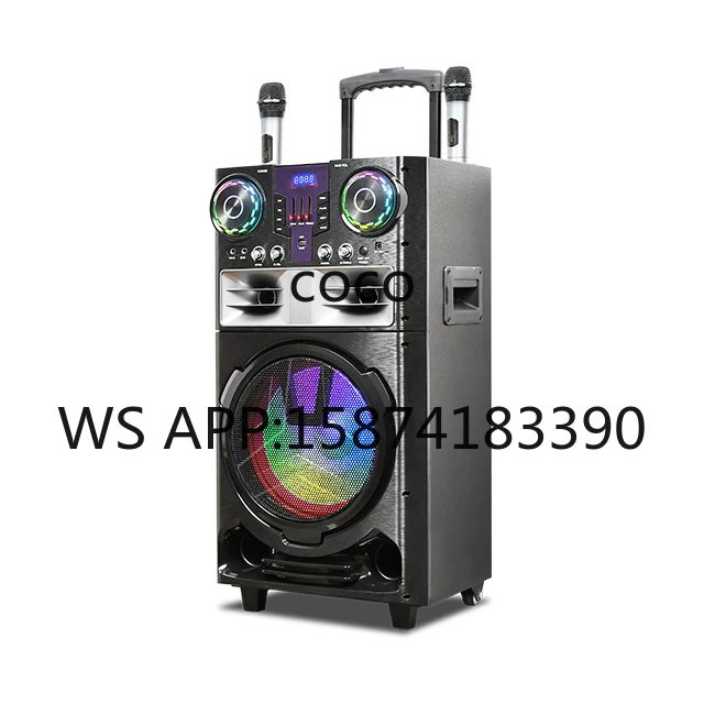 80W Outdoor Wireless Bluetooth Karaoke Speaker 12inch HS-TS12Q8 China Factory Direct