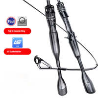 Mavllos OCKA Light BFS Casting Rod Lure 1-7g Carbon Solid Tip UL Fast 2 Section Freshwater Saltwater Bass Spinning Fishing Rod