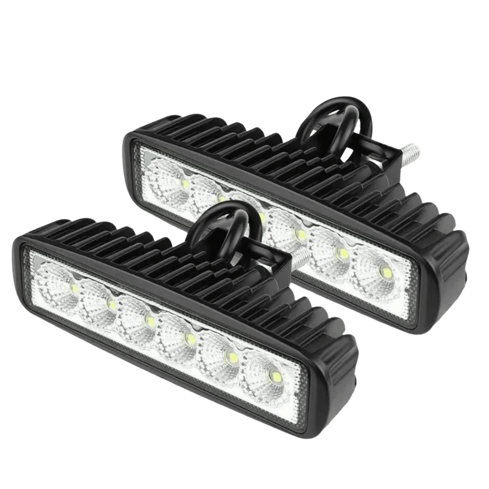 

18W Power LED Daytime Running Lights 6000K White Aluminum Alloy Spotlights Waterproof IP67 High Bright DRL Fog Light