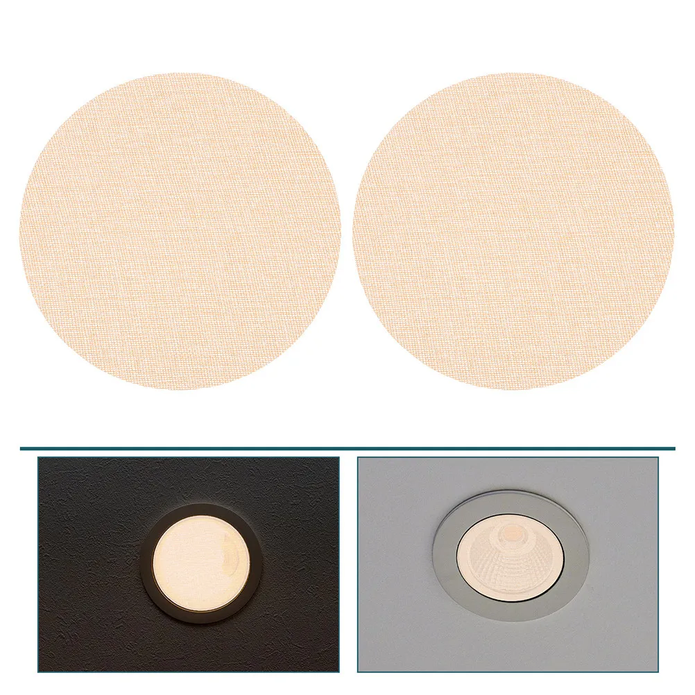 2Pcs Ceiling Light Shade Diffuser Soft Light Anti-Dazzling - -Resistant Lampshade Fabric Cover for Nursery Bedroom