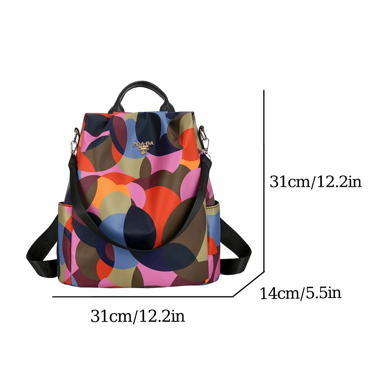 1pc casual camouflage large capacity anti-theft backpack handbag for women traveling/outdoor