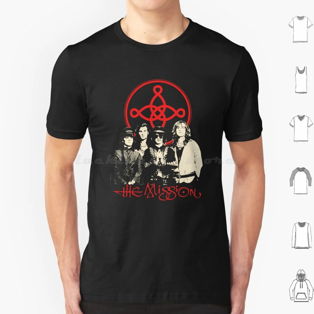 The Mission T Shirt Big Size 100% Cotton Mission The Mission The Mission Band Band Uk Punk Goth Music