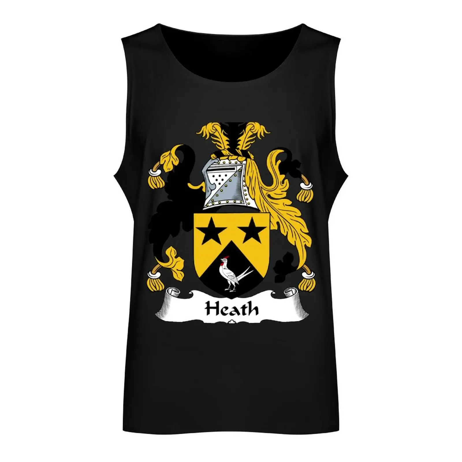 Heath Tank Top Men's cotton t-shirt cute tops Short sleeve