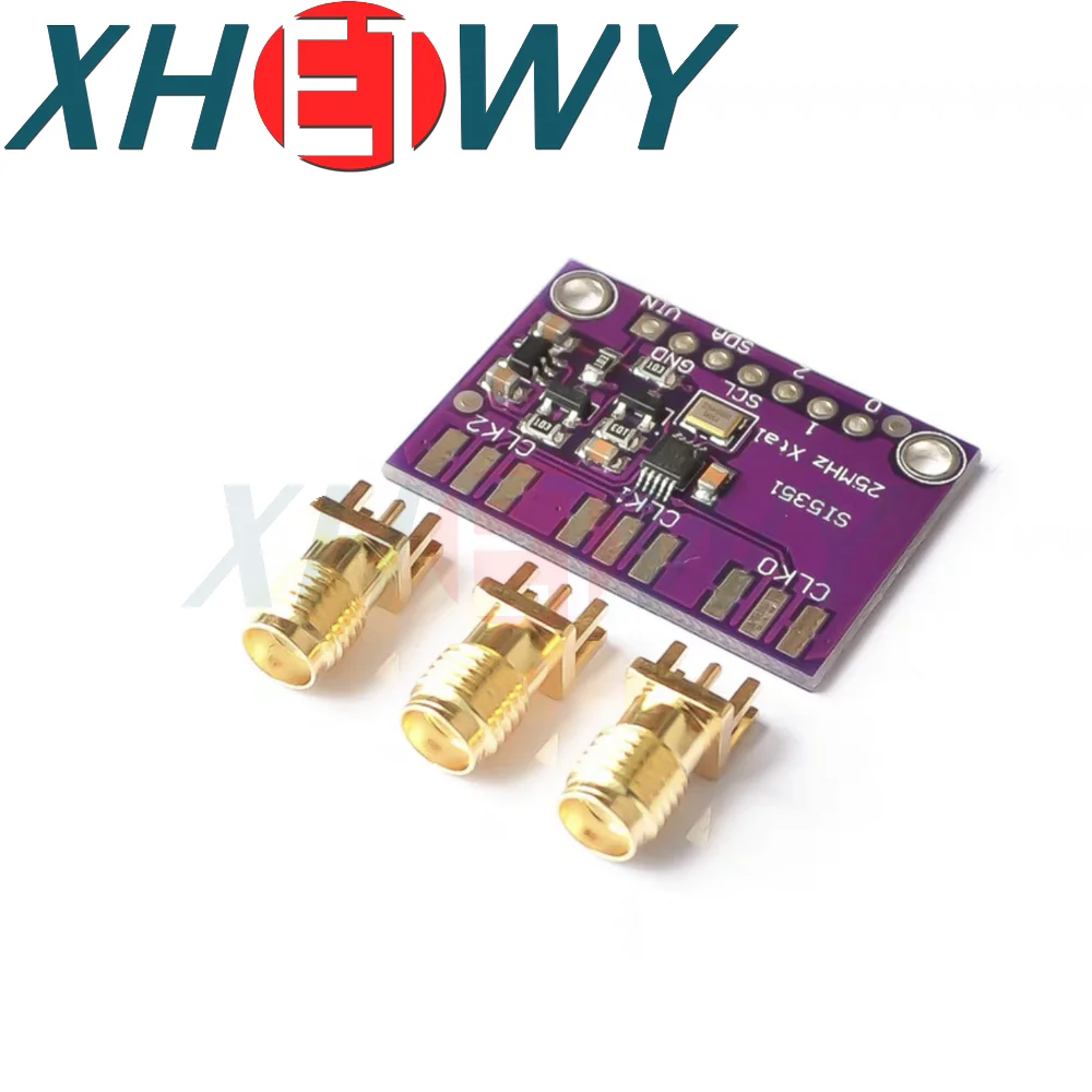 DC 3V-5V CJMCU-5351 Si5351A Si5351 I2C Clock Generator Breakout Board Module Signal Generator Clock 8KHz-160MHz For Arduino