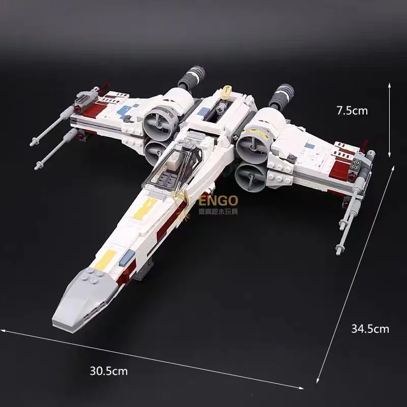 Star MOC X-Wing Fighter kompatybilny 75102 klocki wojny klocki montaż zabawek prezent urodzinowy dla dzieci prezent na boże narodzenie