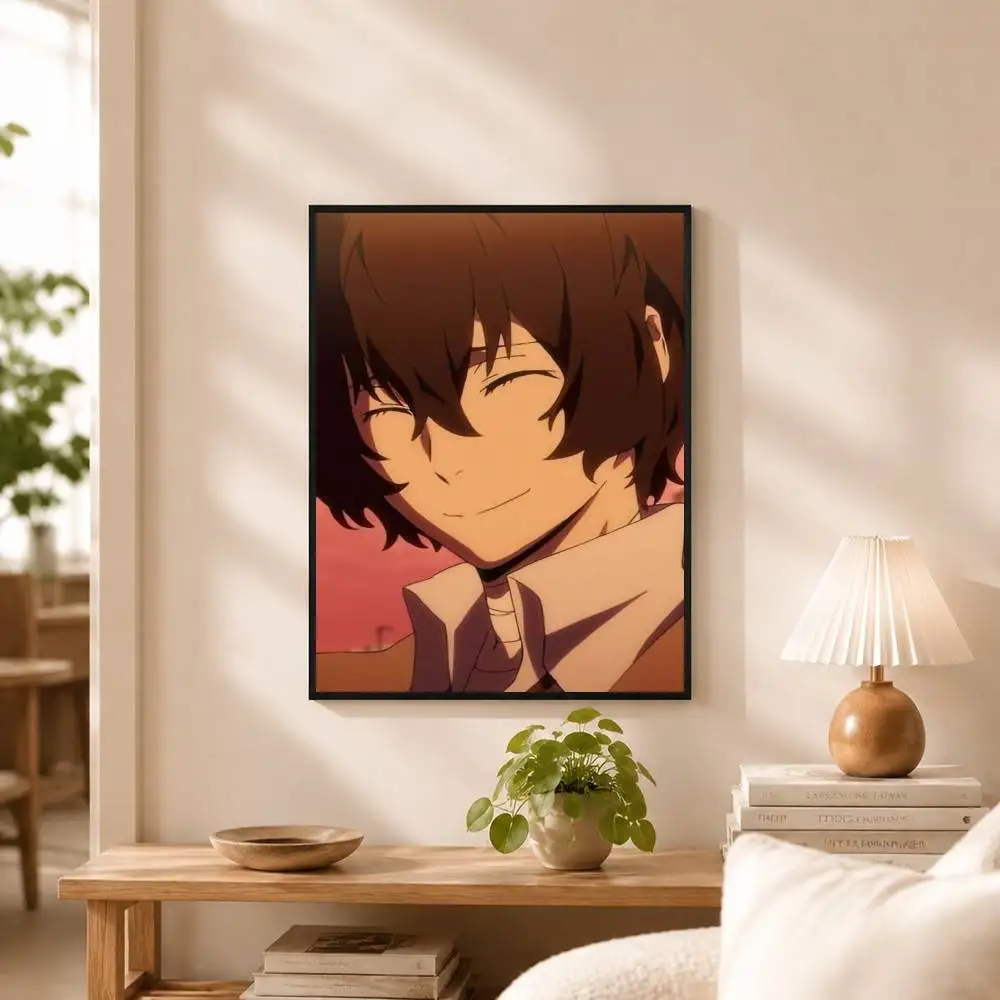 Anime B-Bungo S-Stray Dogs Poster Waterproof Wall Art Sticker For Bar Living Room Vintage Decor High Quality Print Gift