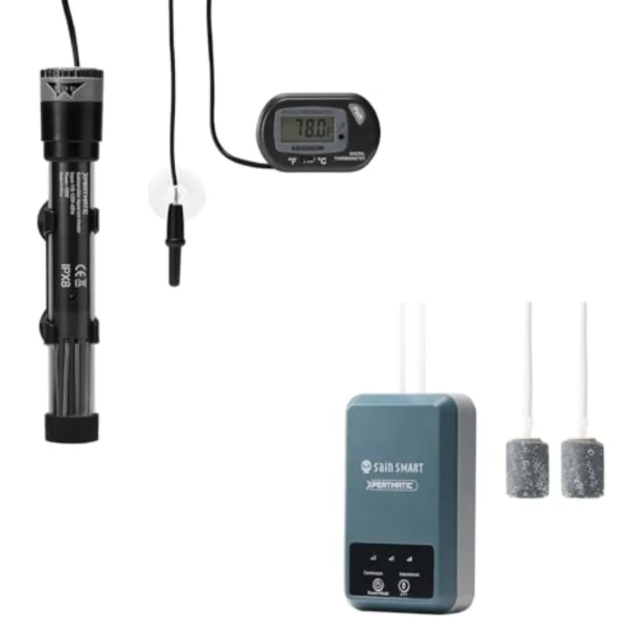 

Погружной нагреватель для аквариума XpertMatic + воздушный компрессор для аквариума с двумя выходами