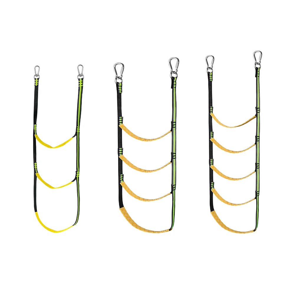 

3/4/5 Step Sailboat Rope Ladder Stretchable Portable Rope Ladder Folding Rope Ladder for Sailboat Kayak Canoe for Sailboat Yacht