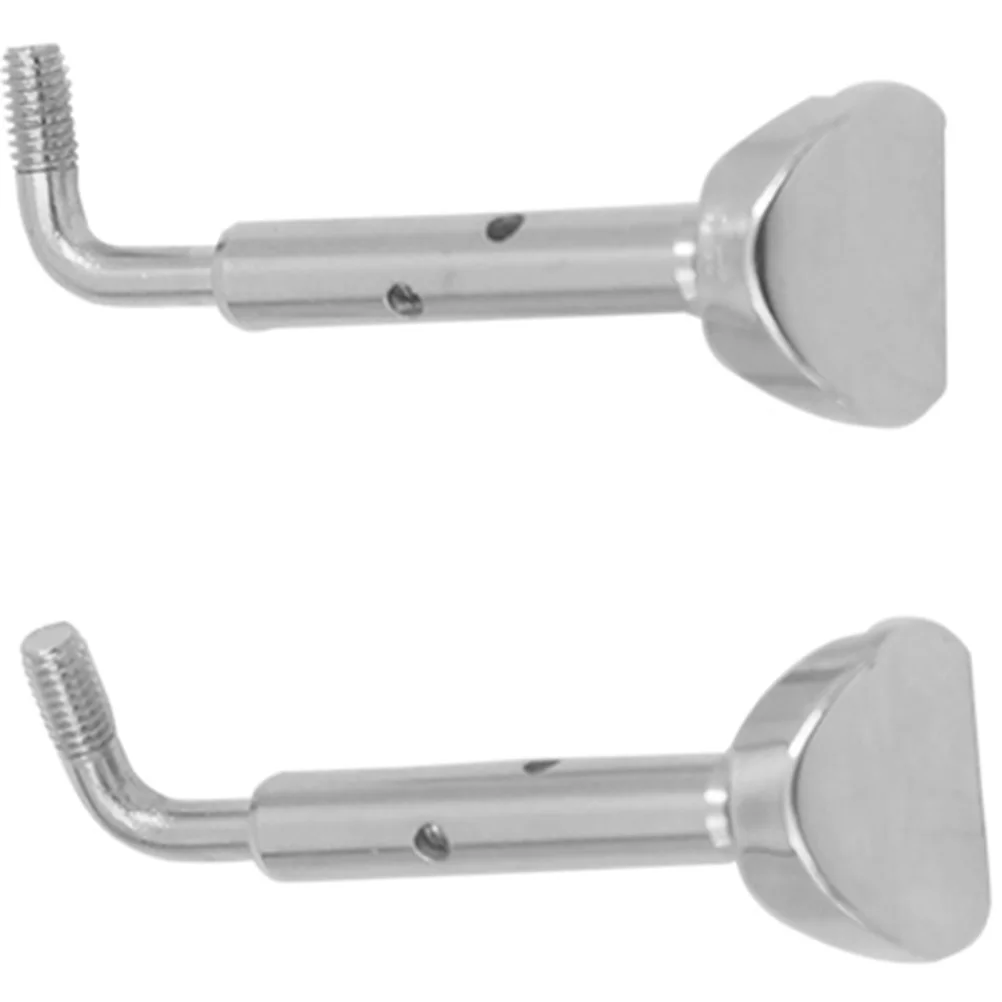 

2 Pcs Silver Violin Chin Rest Screws 3 4 4 Metal Clamps Accessories Durable Easy Install Adjust Cheek Rest Parts