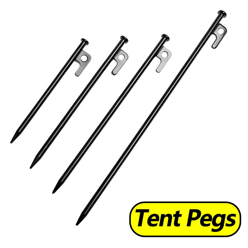 20/25/30/40cm Stable Steel Beach Tent Pegs Outdoor Canopy Nail for Fixed Camping Tent Anti-wind Beach/Tent Nail