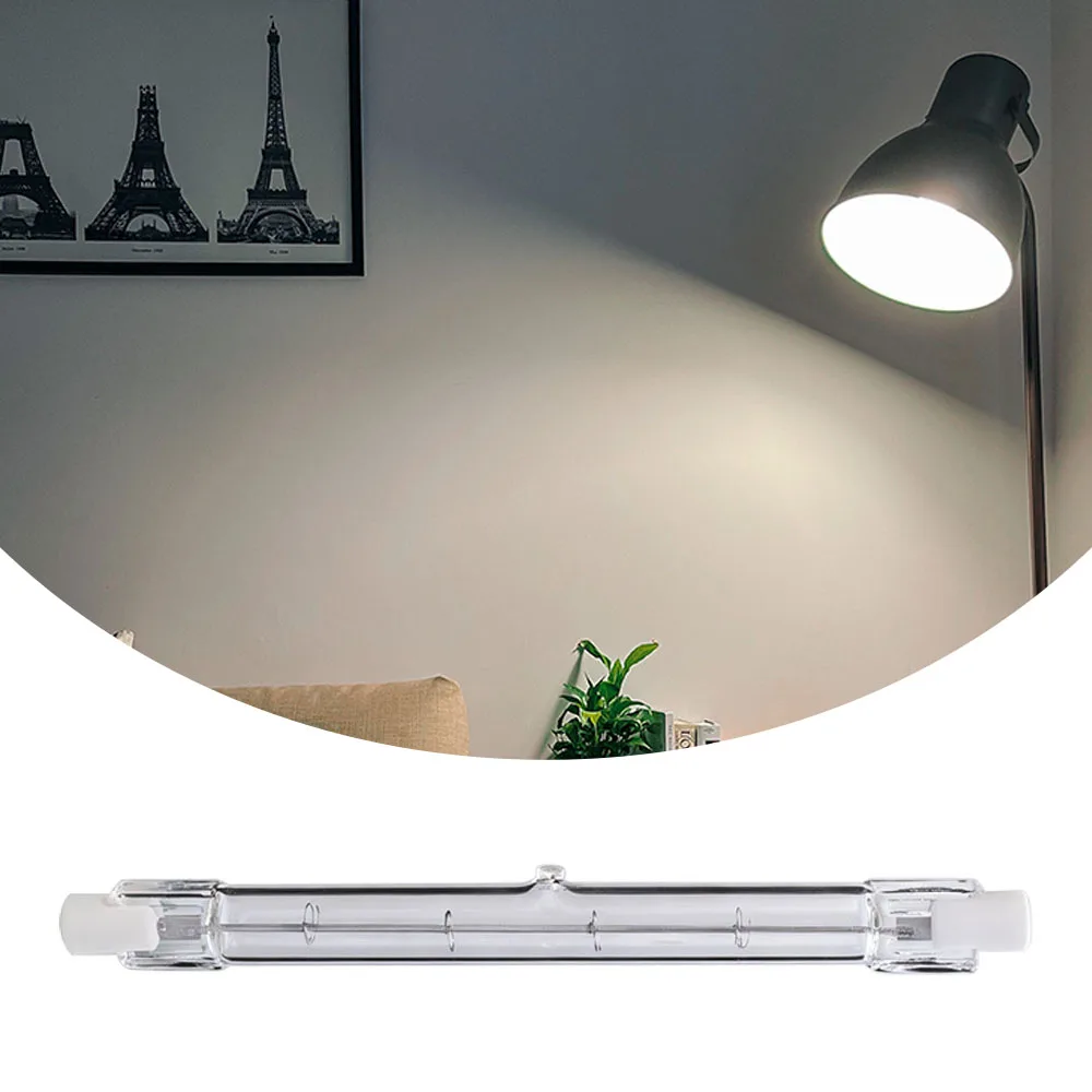 Glass Tube Home Decor For Ceiling Lights High Brightness Indoor Lighting Sun Light Tube Tungsten Lamp Floodlight Halogen Lamp