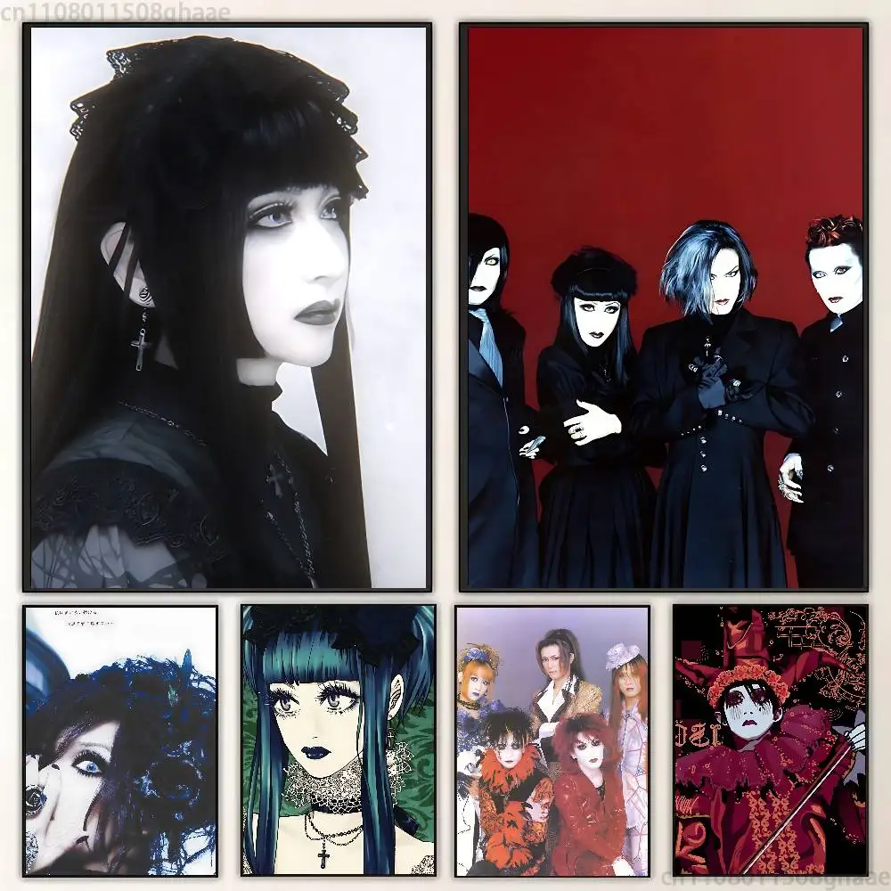 

Malice Mizer Visual Kei Rock new group Poster HD home decor sticky wall waterproof home living room bar aesthetic decor