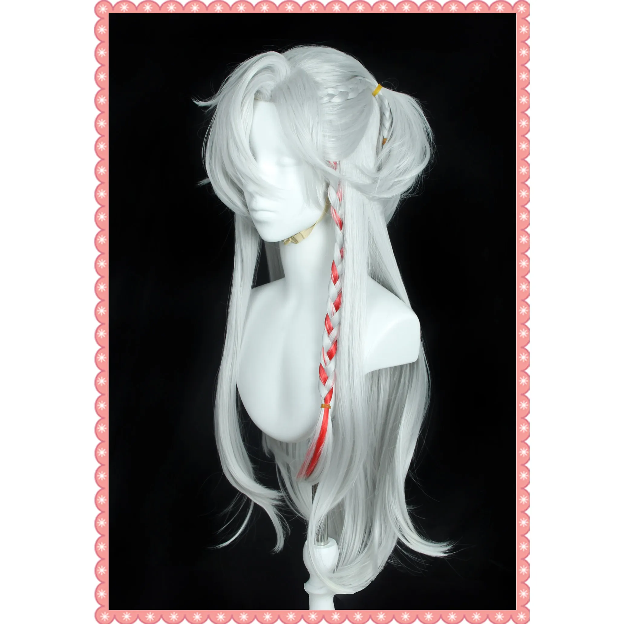 Anime Wagner Cosplay Wig Halloween Carnival Party Props Synthetic Hair Heat Resistant Fiber + Wig Cap