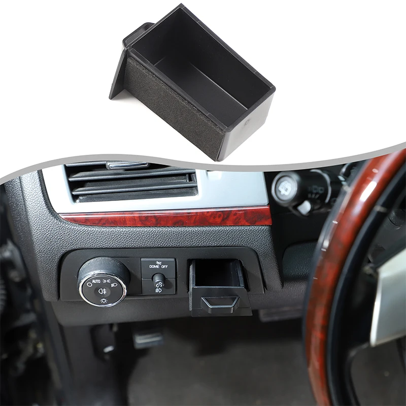 

Для Cadillac Escalade 2007-2014 салон автомобиля, руль, левый ящик, ящик для хранения, ABS, автомобильный ящик для хранения, аксессуары