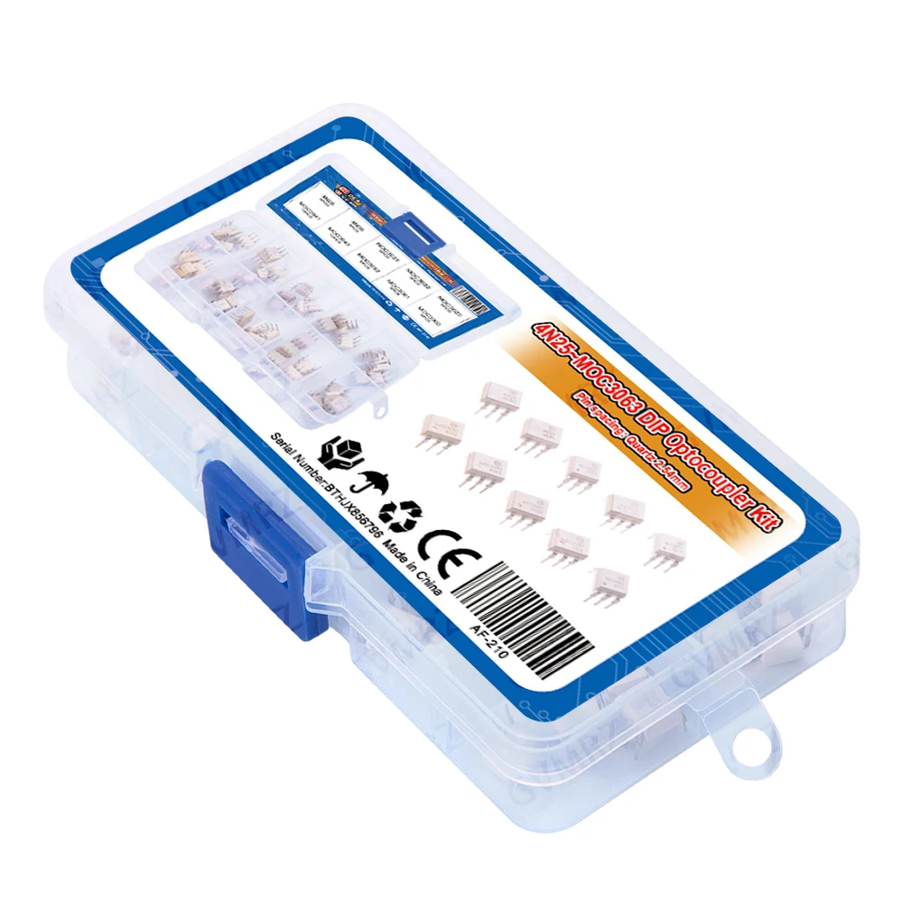 10Values  MOC3043 MOC3052 MOC3052 Optocoupler kit 4N25 4N35 MOC3021 MOC3022 MOC3023 MOC3041 MOC3061 MOC363 Each 5pcs