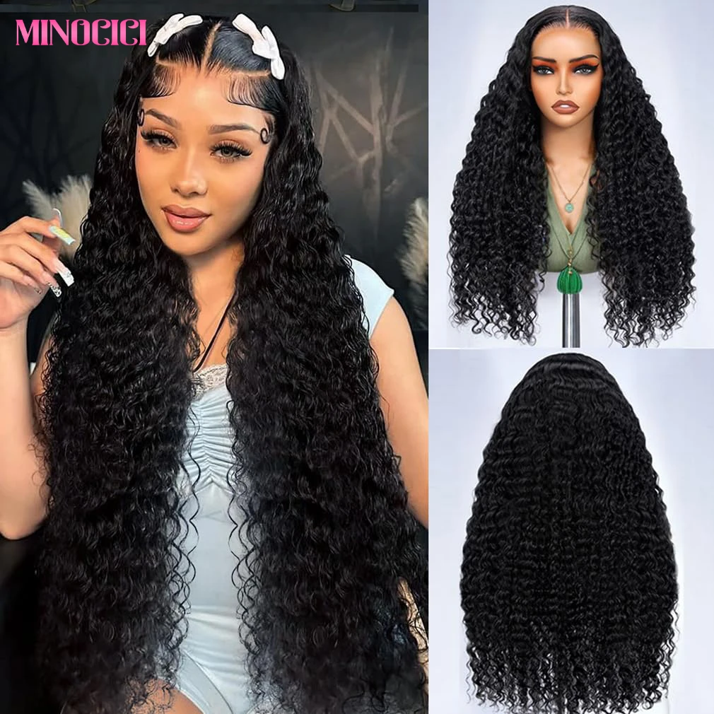 

Парики с глубокими волнами, человеческие волосы, плотность 200%, 13x6 HD, прозрачные, волнистые, кружевные передние парики, человеческие волосы, предварительно выщипанные, 30 дюймов