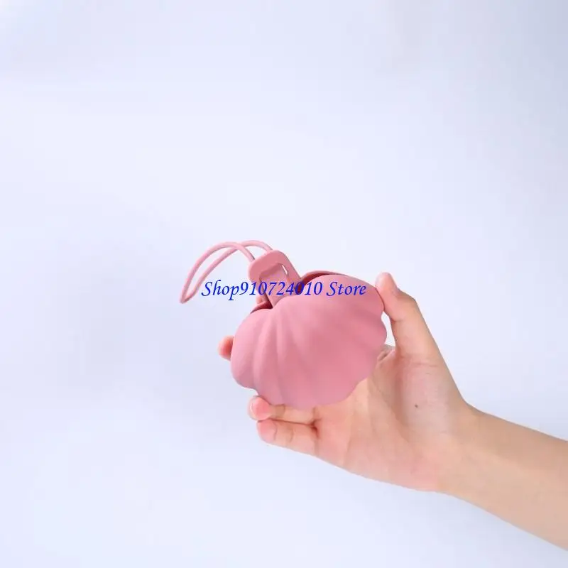 77HD حافظة حامل لهاية على شكل صدفة من السيليكون محمولة وخفيفة الوزن لحديثي الولادة