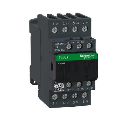 LC1DT40FD LC1-DT40FD  Contactor, TeSys Deca, 4P(4 NO), AC-1, 0 to 440V, 40A, 110VDC standard coil