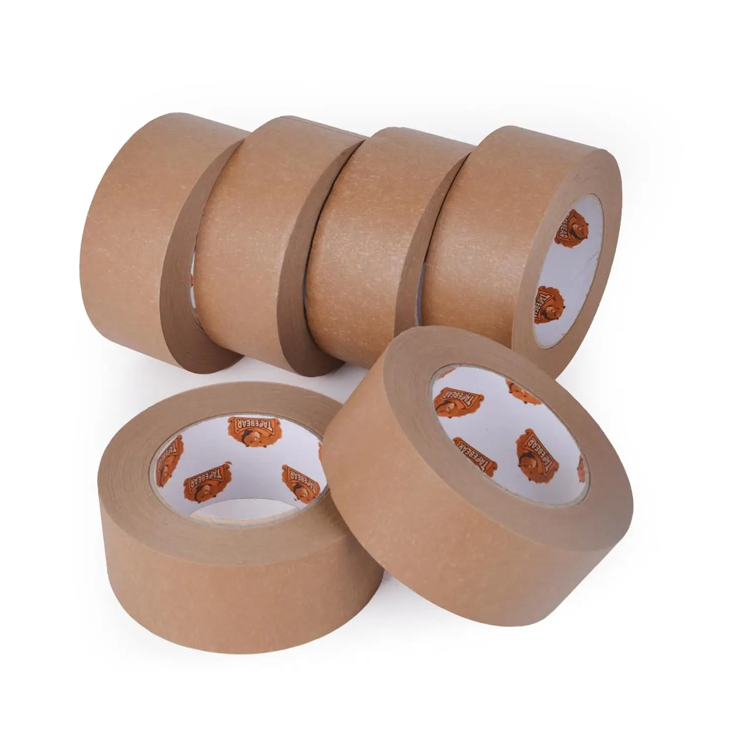 

Eco-Friendly Kraft Paper Tape, Biodegradable Kraft Paper Tape, Recyclable Writable Packing Tape, Non-Coated Surface for