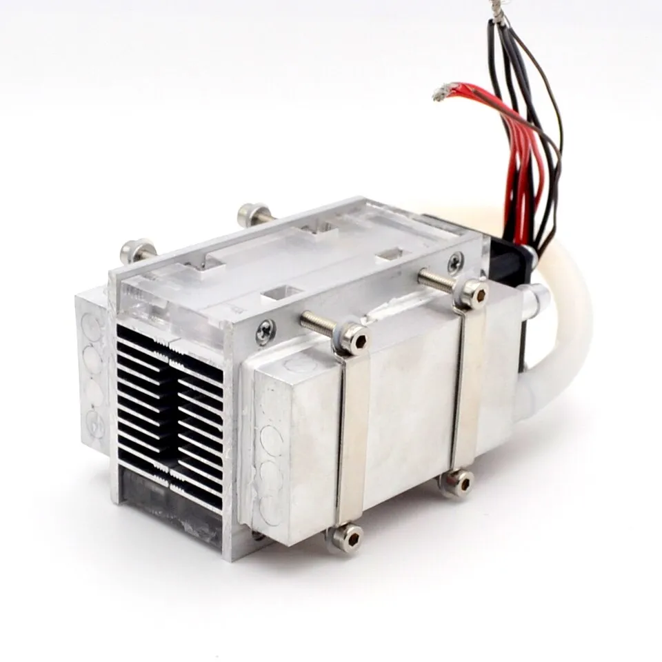 DIY TEC Peltier semiconductor refrigerator water-cooling air condition Movement for refrigeration and fan