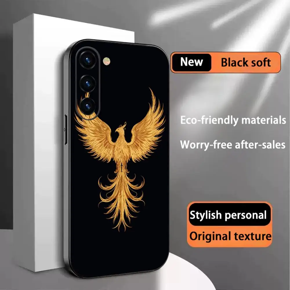 Phoenix classic cool fashion design Phone Case For Samsung Galaxy S26 S25 S24 S23 S22 S21 Plus Ultra Note20 Soft Black