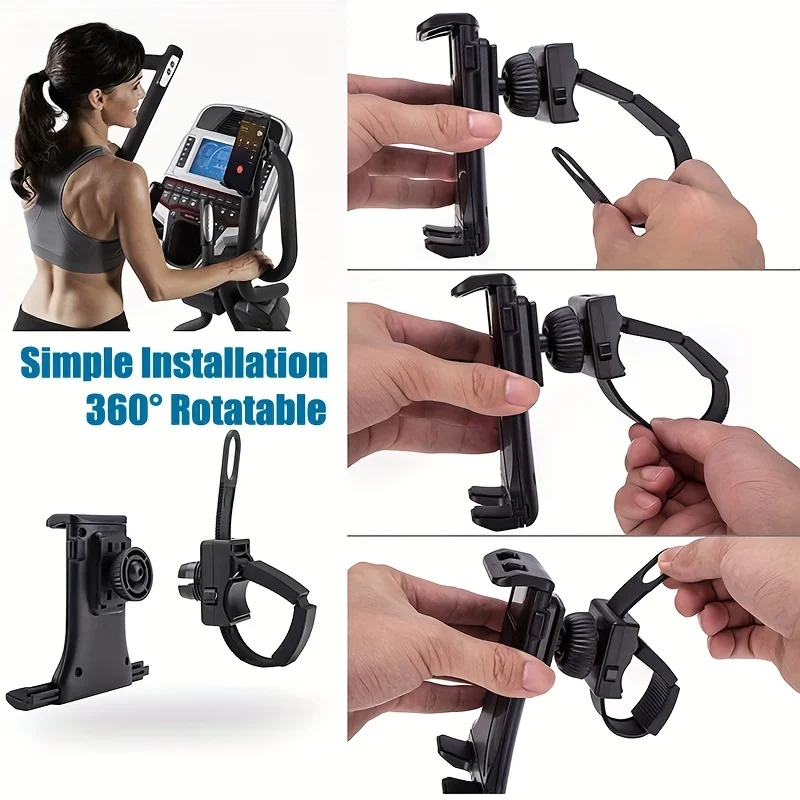 UMUST Tablet Holder Adjustable Treadmill & Bike Armrest Bracket For 4-11 Inch Phone or Tablet iPad Sports Accessories