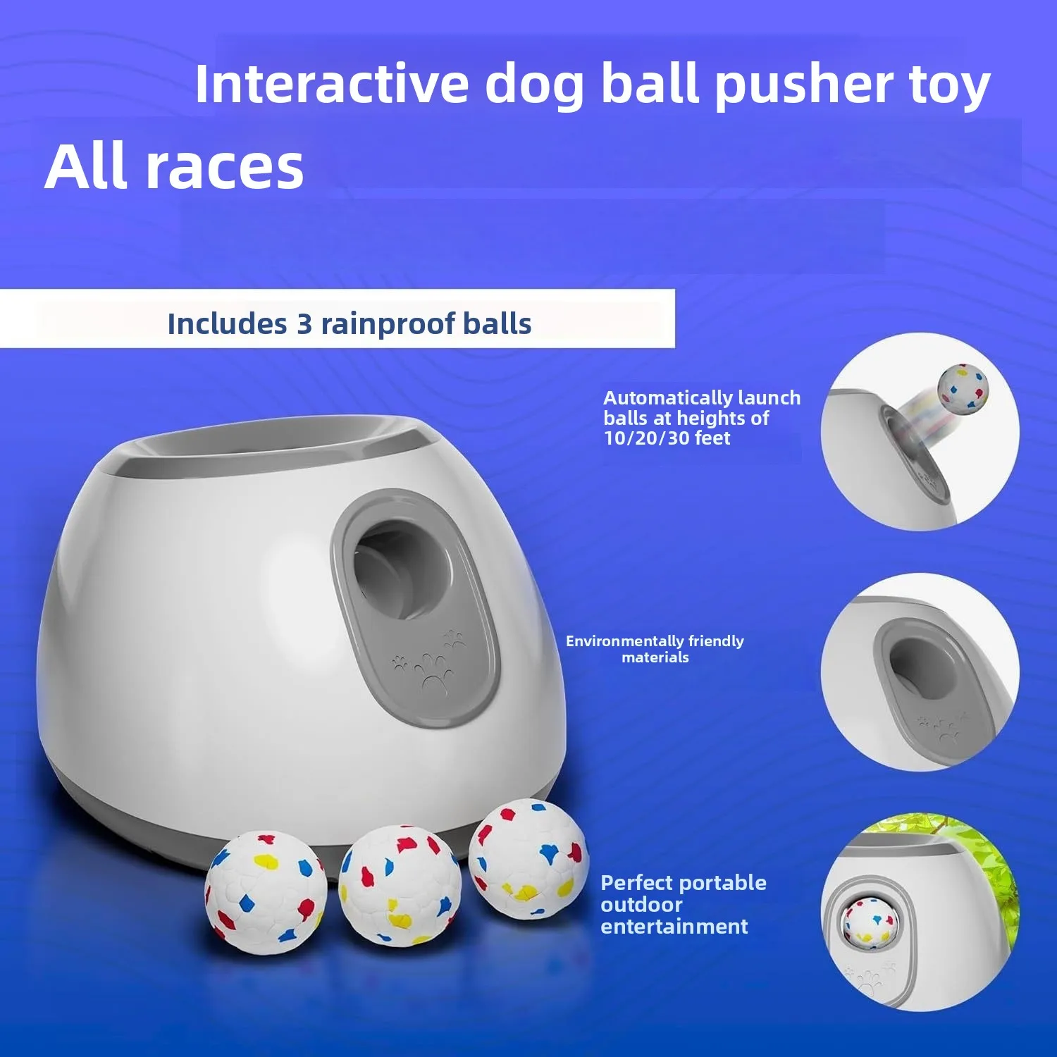 dog pet launcher dog ball machine interactive toy tennis ball toss machine automatic throwing machine large dog