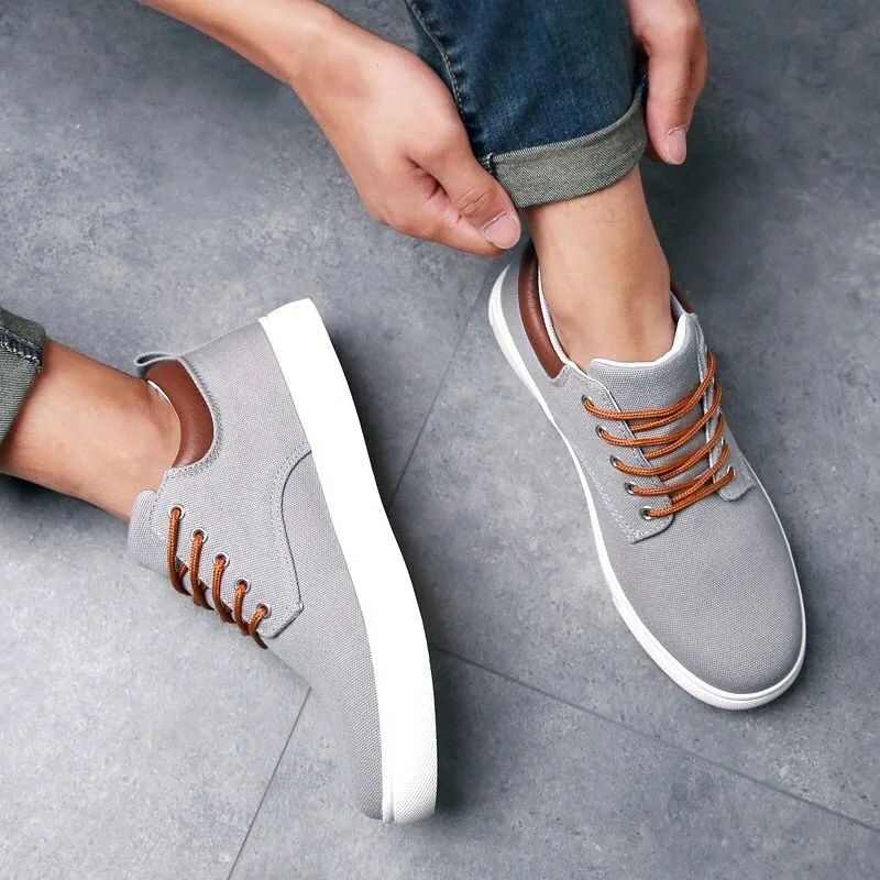 Neue weiße Slip-On-Leinenschuhe für Herren, vulkanisierte Sneakers, Studenten- und Jungen-Loafer, Espadrilles, lässige Herren-Fahr- und Golfschuhe, Größe 47 48. – Detail 32