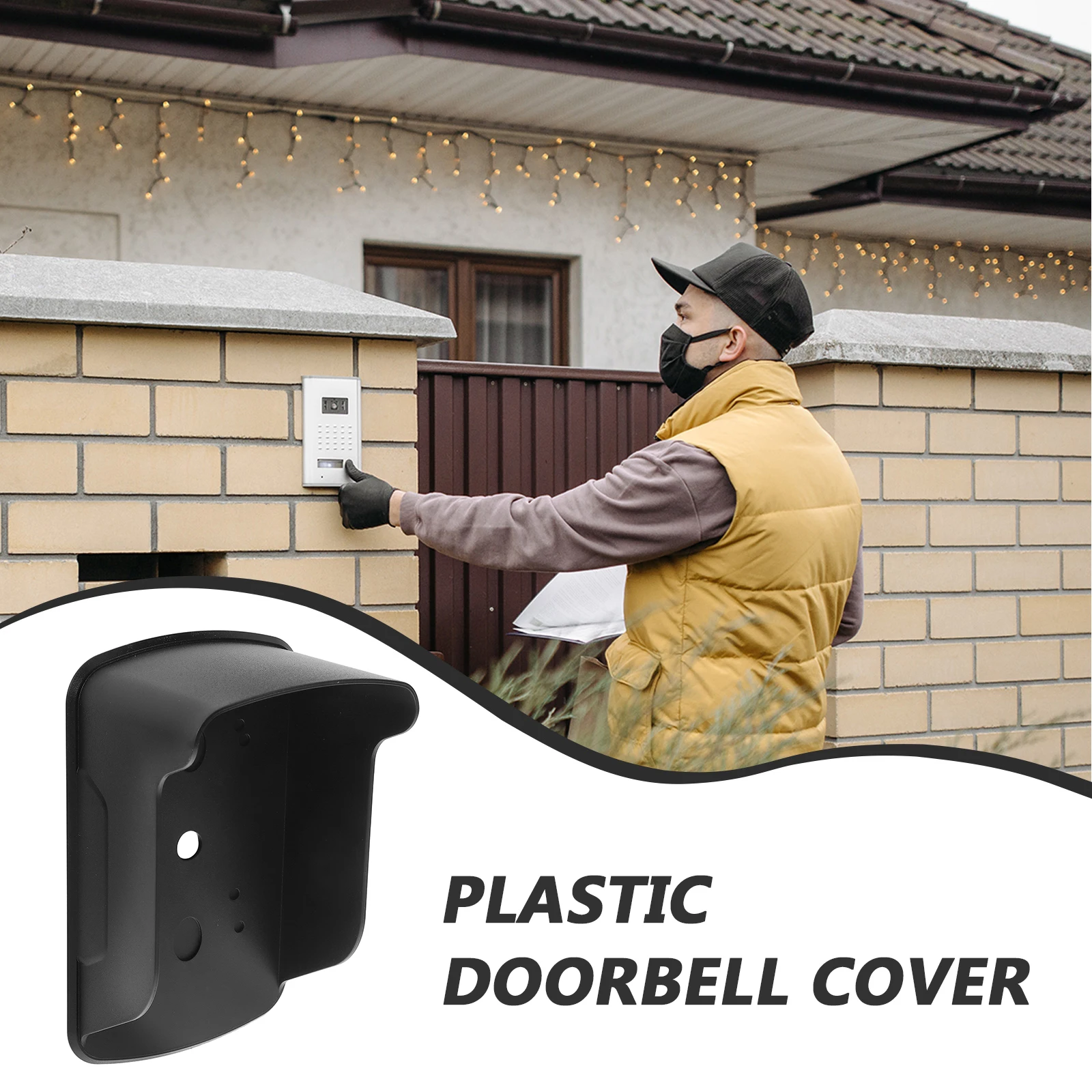 

Doorbell Waterproof Cover Outdoor Wireless Smart Thermostat Weatherproof Splash-proof Plastic Button home outdoor Doorbell cover