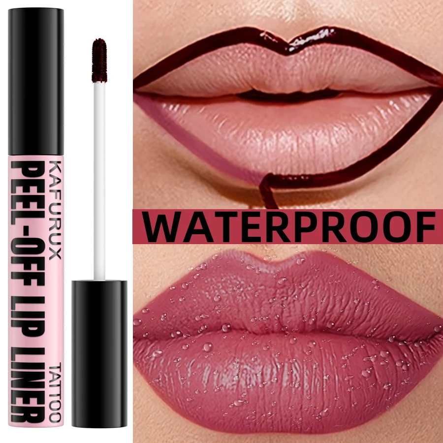 7 Colors Waterproof Peel Off Lip Stain Reveal Long Lasting Pink Red Lip Tint Transfer Proof Natural Lip Glaze Makeup Gifts