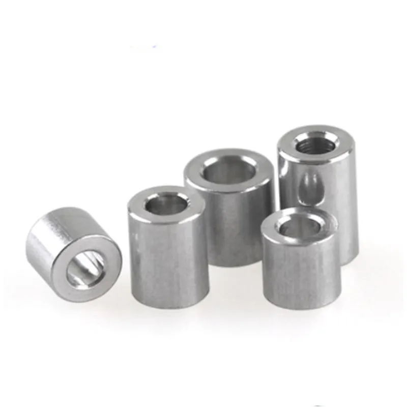 3pcs-20pcs Aluminum No Thread Standoff M2 M2.5 M3 M4 M5 M6 M8 M10 M12 Aluminum Flat Washer Bushing Gasket Spacer 2mm To 50mm
