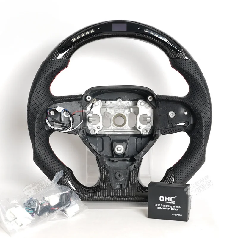 For Chrysler 300C (2011-2023) High-End LED Carbon Fiber Steering Wheel (Modification Upgrade Part)