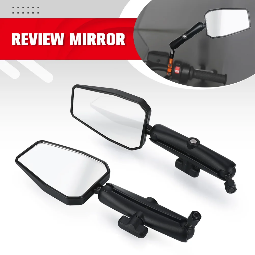 

Motorcycle Parts Aluminum Rear View Mirror Dirt Pit Bike Pair Rearview Mirror Universal For BMW KTM Suzuki Honda Ducati Kawasaki