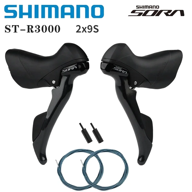 SHIMANO SORA ST R3000 2x9 3x9 Speed R3000 Shifter Dual Control Lever Road Bike Bicycle for front Derailleur rear derailleur