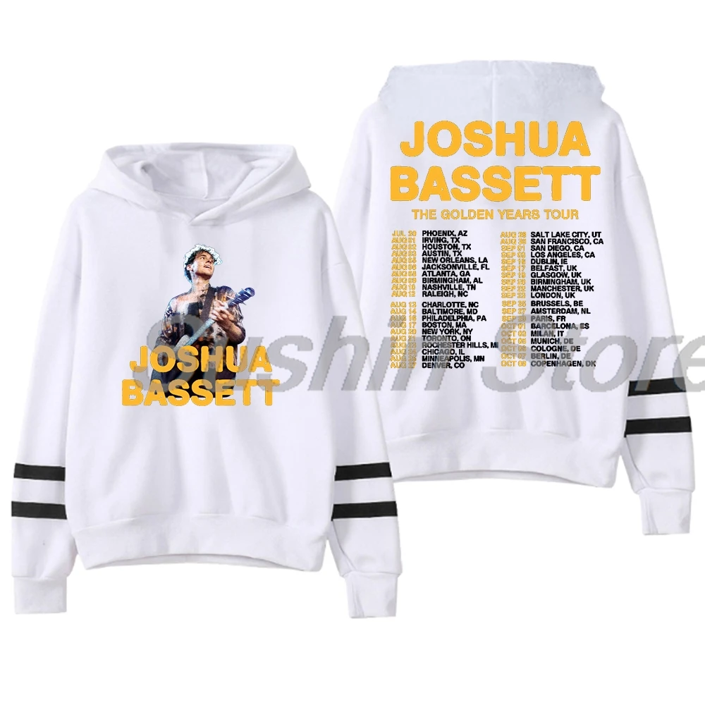 Joshua Bassett The Golden Years Tour Hoodie Pocketless Parallel Bars Sleeve Streetwear Women Men Sweatshirt Fashion Clothes