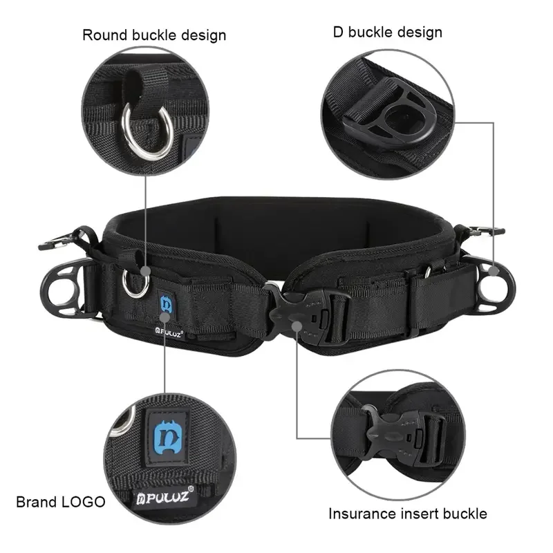 Camera Waist Belt Multi-functional Bundle Waistband Strap Belt With Hook Photography Belt Backpack Belt For SLR/DSLR