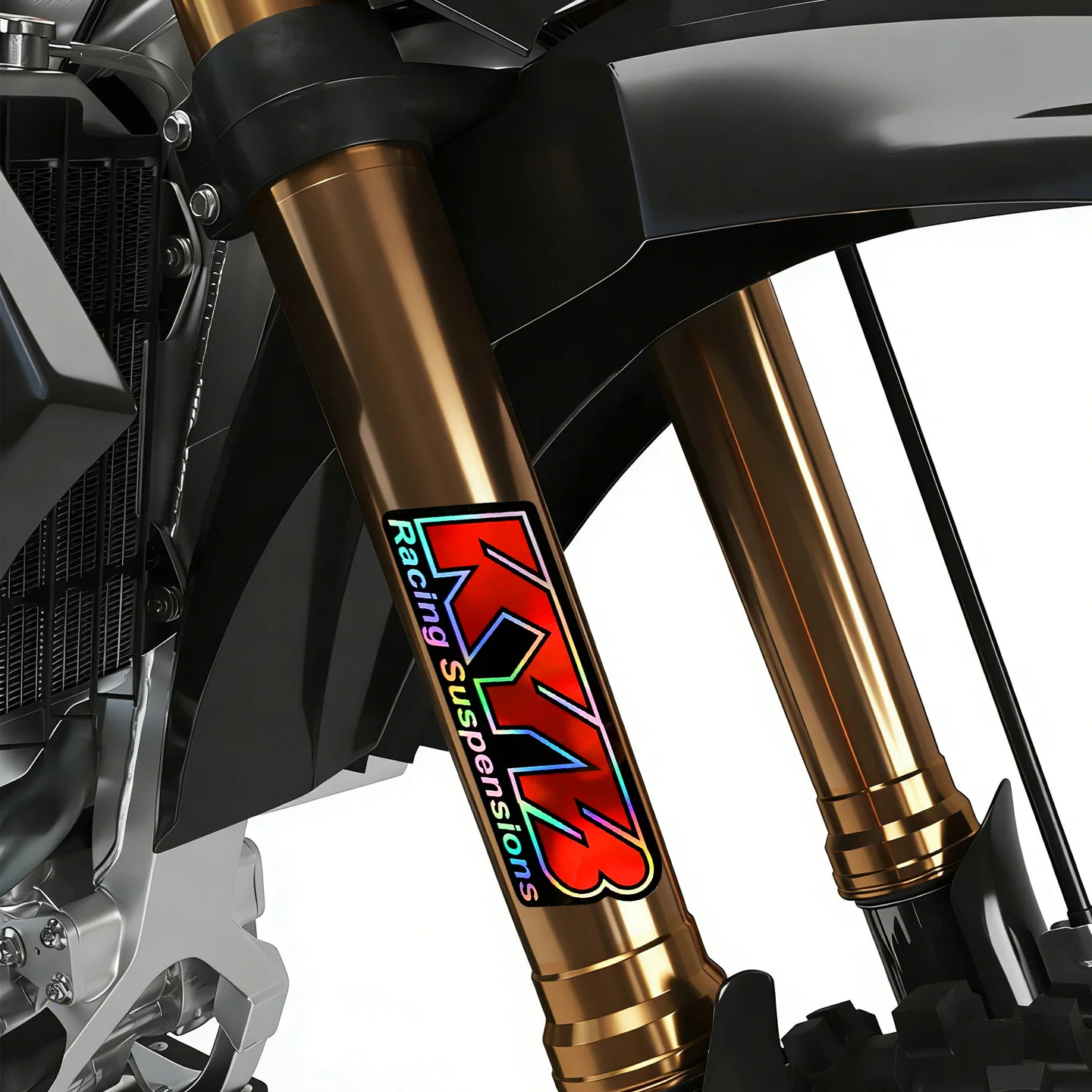 Racing Suspension Sticker Holographic Vinyl Decal Limited Edition For Motorcycle Body Helmet Decoration