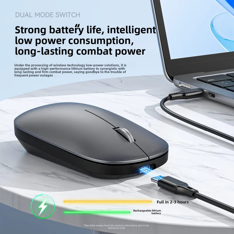 

Wireless Charging Bluetooth Business Mouse Office Silent Fashion Ultra-Thin Dual-Mode
