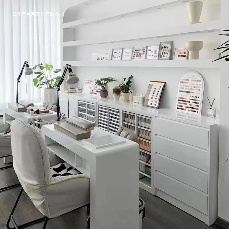 Nail art art shop display cabinet Floor Nail polish glue storage Locker cabinet Nail polish swatch