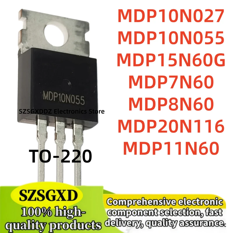 10-20-30Uds 100% new MDP20N116 MDP11N60 MDP10N027 TO220 MDP10N055 MDP15N60G MDP7N60 MDP8N60 TO-220 Best quality in stock