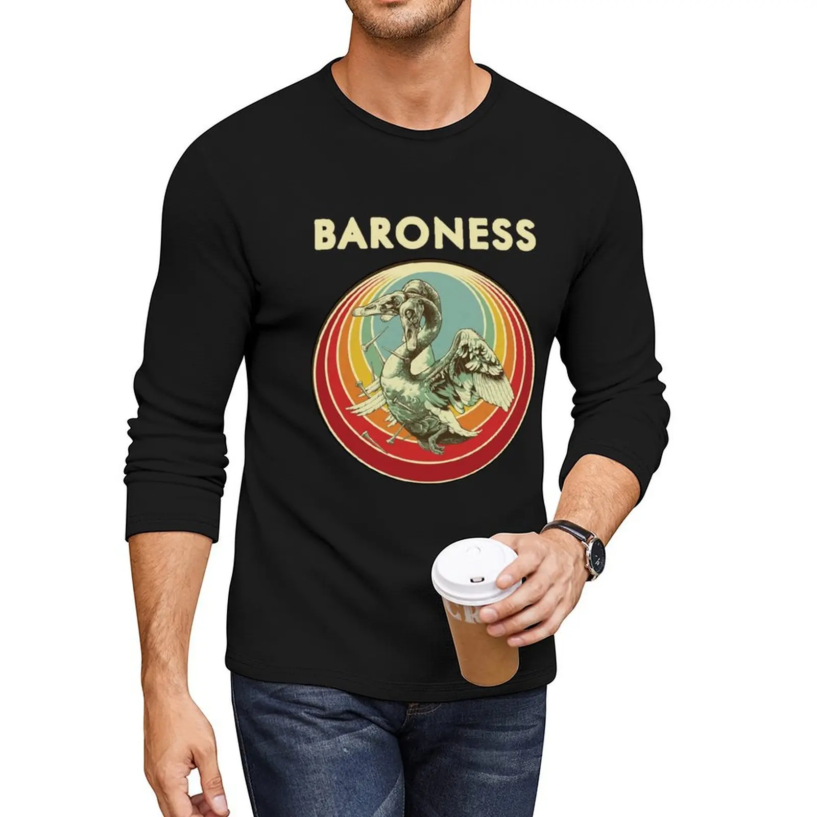 Retro Baroness Ogeechee Hymnal Metal Music Band Long T-Shirt Aesthetic clothing custom t shirt t shirt men