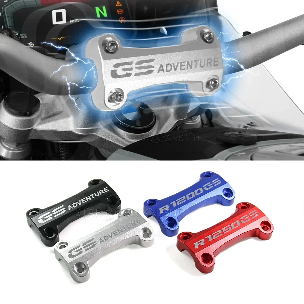 Motorcycle Aluminum Handlebar Riser Top Clamps Cover For BMW R1250GS R1200GS Adventure GS 1200 1250 2013- Decorate Handle Bar