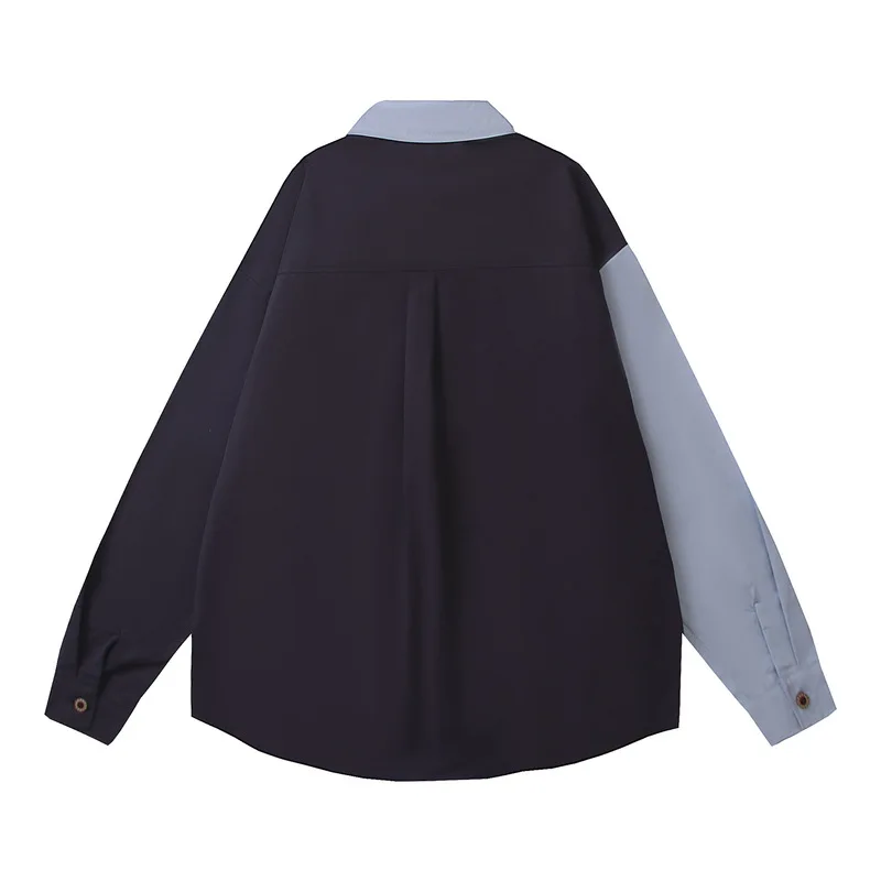 MAQVOB Luxury Quality EU US Size Retro Color-Blocked Cake-Patterned Dog Towel Embroidery Long-Sleeve Shirt