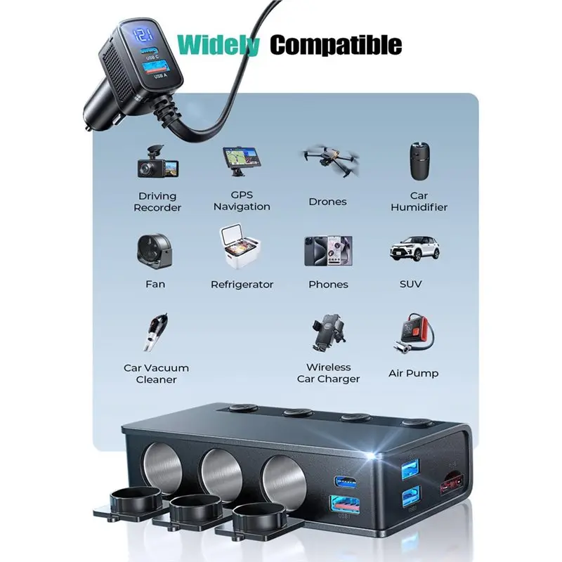 ABOK-191W Car Splitter For Truck SUV RV
