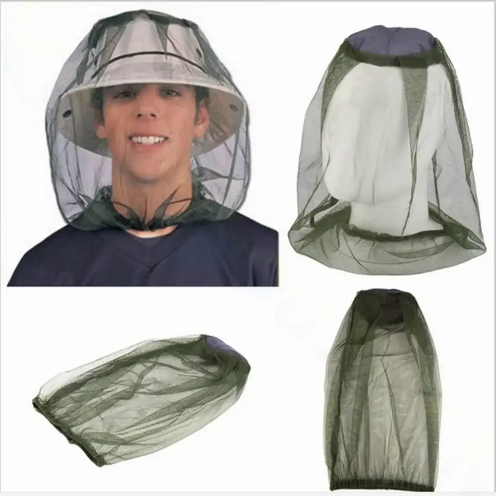 Arrival Safe Travel Camping Mesh  Midge Mosquito Insect Hat Bug Mesh  Net Face  Protector Mesh