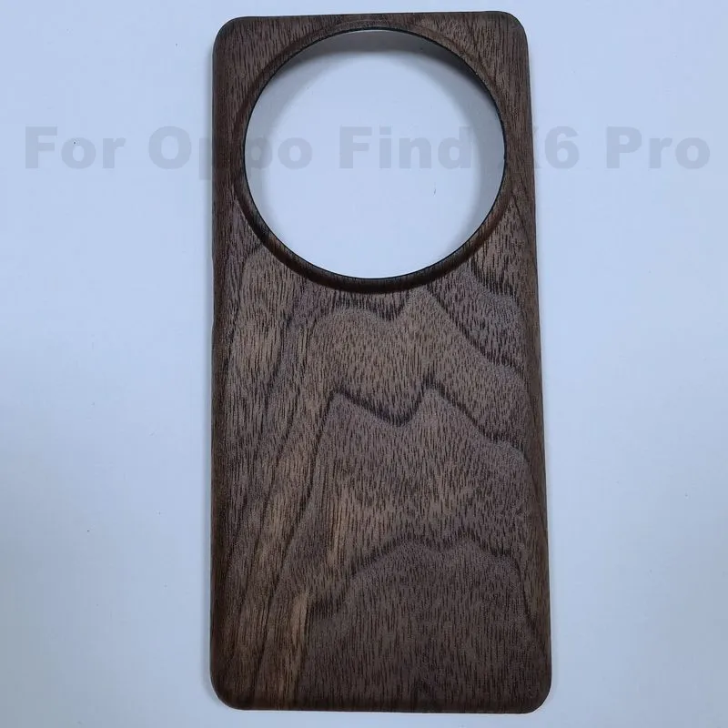 Natura Full Wood Phone Case For Oppo Find X6 Pro X6 5G Shell Walnut Wooden Coques Luxury Bamboo Wood Phone Hard Protection Cover