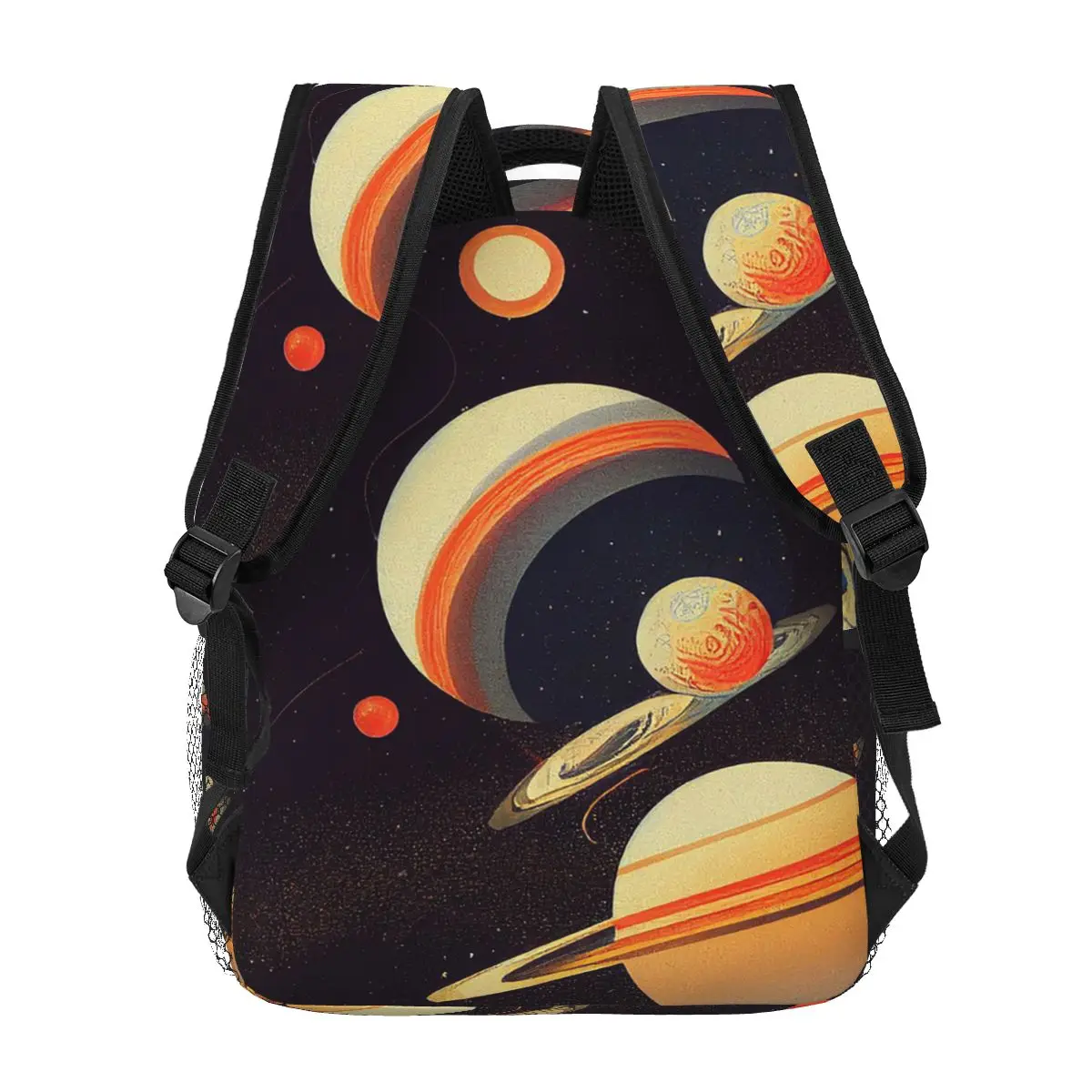 Sac à dos avec illustration d'astronomie rétro vintage pour garçons et filles, cartable d'école pour enfants, sac à dos de dessin animé pour enfants, sac initié